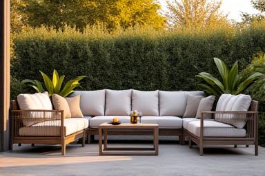 고급 야외 라운지 세트