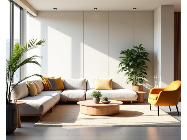 세련된 인테리어 디자인 컨설팅 시안을 보는 모습